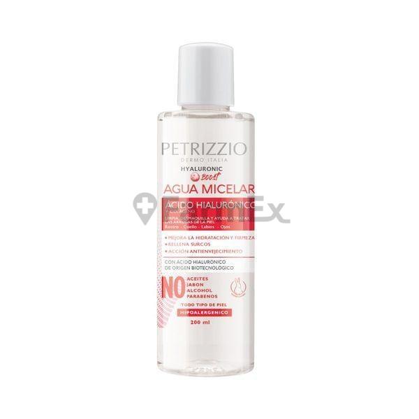 Agua micelar "Ácido Hialurónico + Colágeno" x 200 mL PETRIZZIO